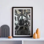 Modern Black Water Art