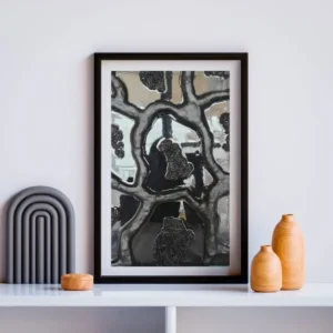 Modern Black Water Art