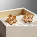 Floral Gold Earrings