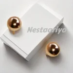 Gold ball earrings