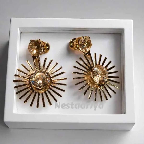 Sunburst Earrings (Gold )