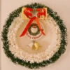 Christmas Wreath with Snow-Kissed Foliage